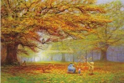 Autumn Leaves art print by Peter Ellenshaw