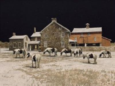 Gypsies at Night art print by Peter Sculthorpe
