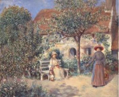 Garden Scene Brittany, 1886 art print by Pierre Auguste Renoir