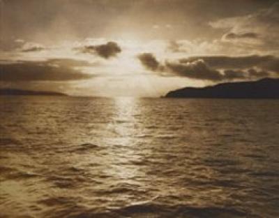 Sunset in the Golden Gate, ca. 1890 art print by Pillsbury