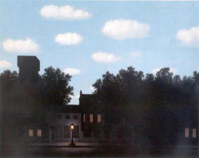 The Empire of Light II, 1950 art print by Rene Magritte