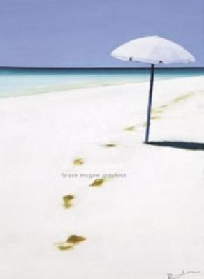 Footprints in the Sand II art print by Reuben Colley