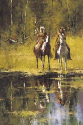 Eyes of the Blackfoot art print by Richard D. Thomas