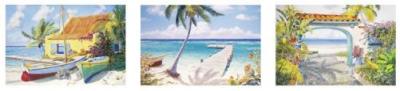 Trilogy (Pier Pressure, Windy Day, Tequila Sunrise) art print by Richard Shaffet