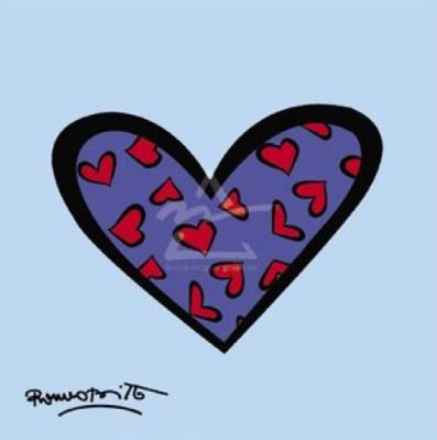 Blue About You art print by Romero Britto