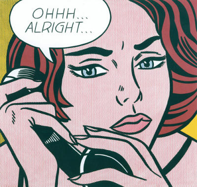 Ohh...Alright... art print by Roy Lichtenstein