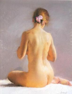 After the Bath art print by Santamans