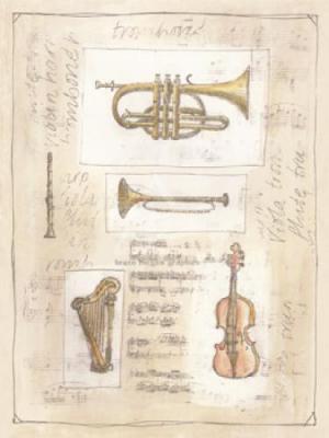 Instruments I art print by Schippel