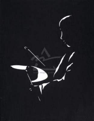 Jazz Drummer art print by Sowell