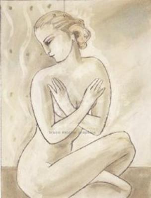 Figure at dawn art print by Susan Gillette
