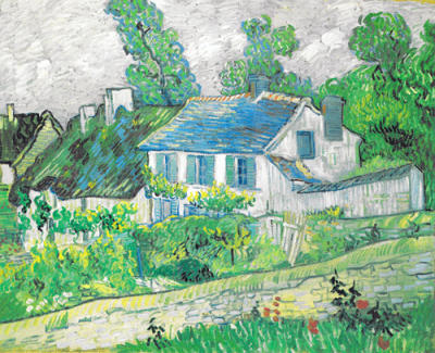 Houses at Auvers, 1890 art print by Vincent Van Gogh