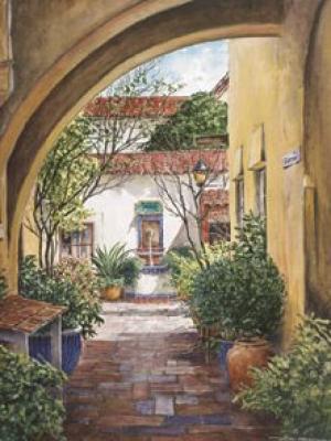 Hacienda Hideaway art print by William Mangum