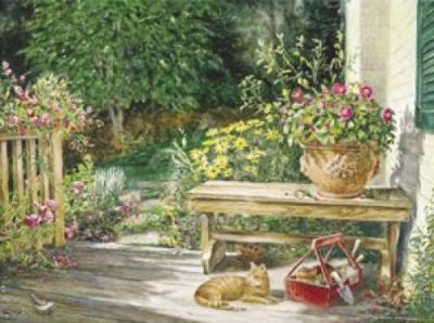 Tabby's Domain art print by William Mangum