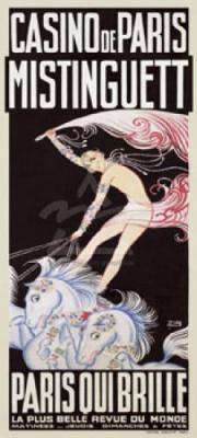 Mistinguett, Paris oui Brille art print by Zig