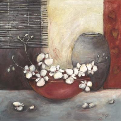 Asian Blossoms I art print by Dagmar Zupan