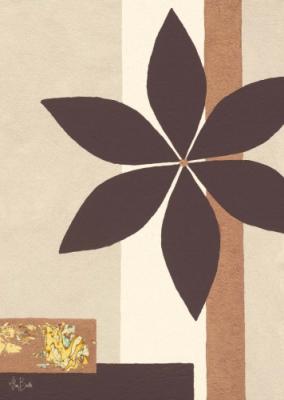 Chocolate Flower art print by Debbie Halliday