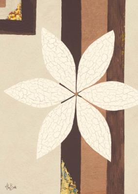 Crackled Flower art print by Debbie Halliday