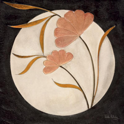 Japanese Moon Panel II art print by Debbie Halliday