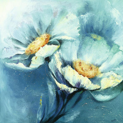 Symphonie in Blau art print by Elena Filatov