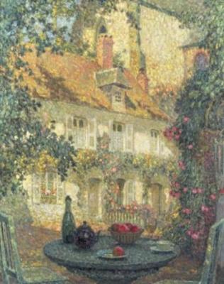 A Summer's Day art print by Henri Eugene Augustin Le Sidaner