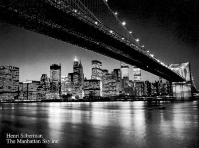 Manhattan Skyline art print by Henri Silberman