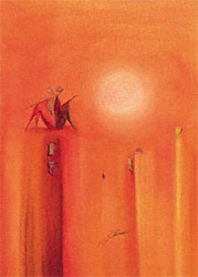 Close to the Moon art print by J�rg Schr�der