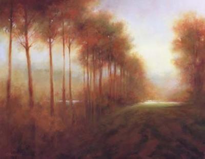 Lines of Trees at Dawn