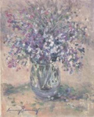 Violets art print by Lanny Barnard