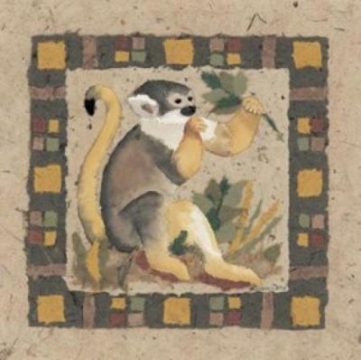 Yellow Monkey art print by Linn Done