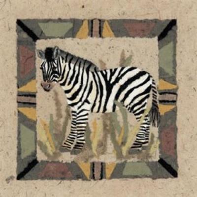 Zebra art print by Linn Done