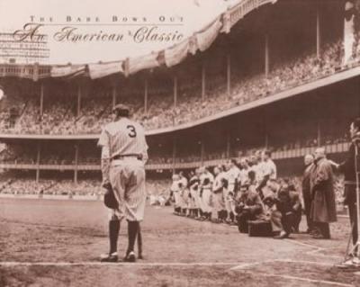 The Babe Bows Out art print by Nat Fein