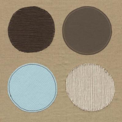 Fabric Circles art print by Paula Asprey
