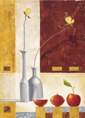 Golden Amber art print by Renate Holzner