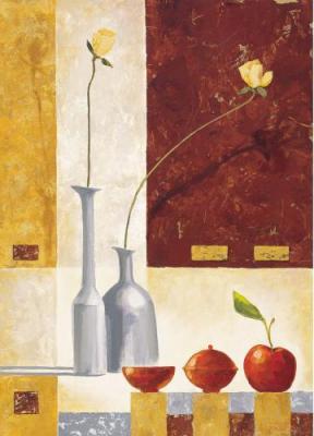 Golden Amber art print by Renate Holzner
