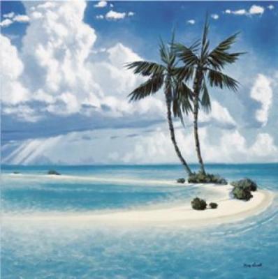 Two Palms art print by Rick Novak