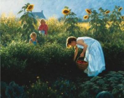 Under the Sunflowers art print by Robert Duncan