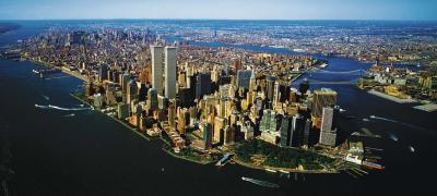 Aerial view of Manhattan