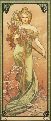 Printemps, 1900 art print by Alphonse Mucha