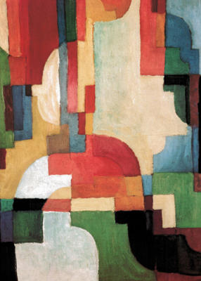 Farbige Formen 1 art print by August Macke
