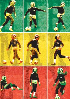Bob Marley (Football) art print by Celebrity Image