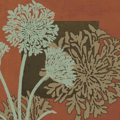 Floral Silhouette in Red