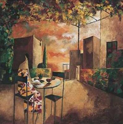 Caf� al Jardi art print by Didier Lourenco