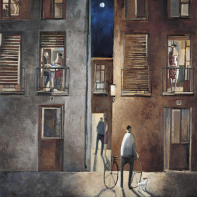 Charlas Nocturnas art print by Didier Lourenco