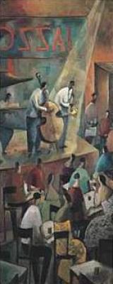Jazz Club art print by Didier Lourenco