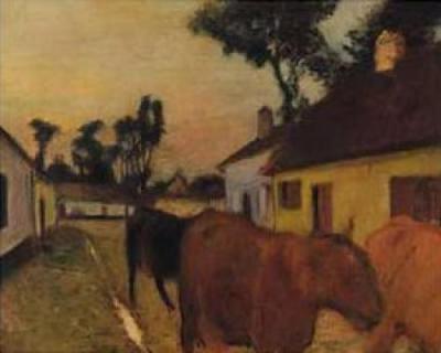 The Return of the Herd art print by Edgar Degas