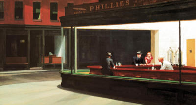 Nighthawks art print by Edward Hopper