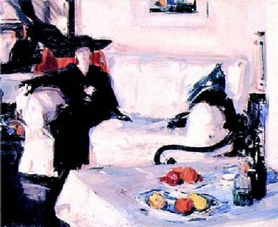 Interior With A Lady Seated art print by F.C.B. Cadell