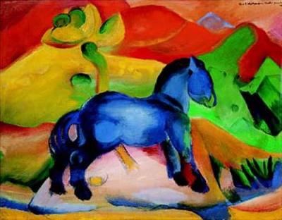 Blaues Pferdchen art print by Franz Marc