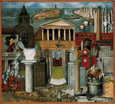 My Dress Hangs Here art print by Frida Kahlo