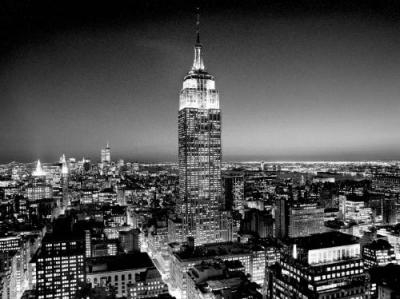 Empire State Building at Night art print by Henri Silberman